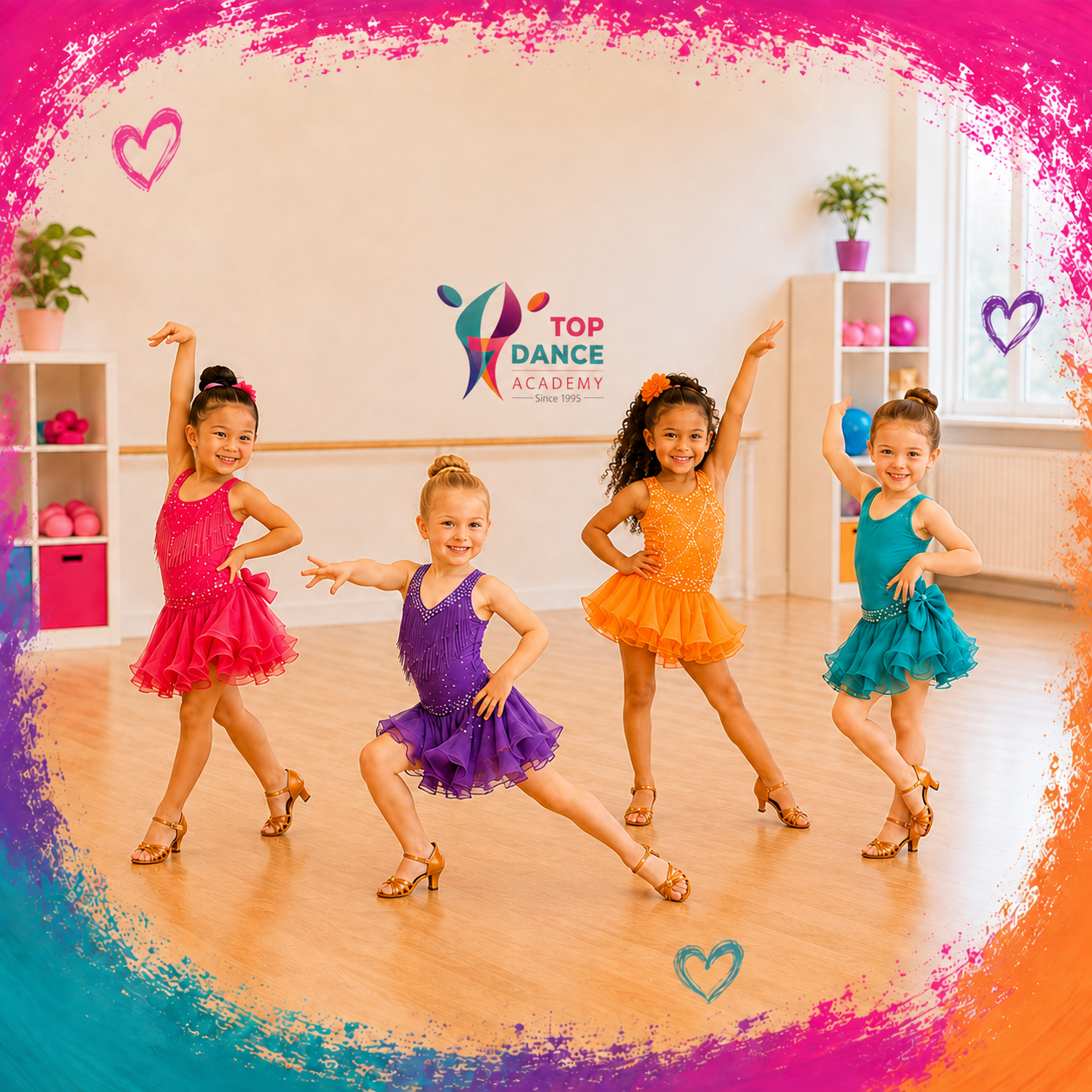 Bambine del corso Baby Latin a Monterotondo